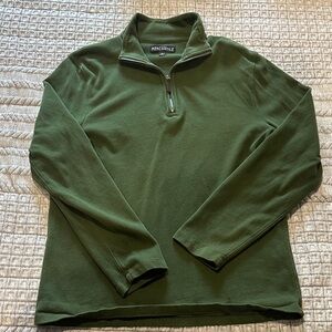 J. Crew Men's Green Zip-Up Sweater